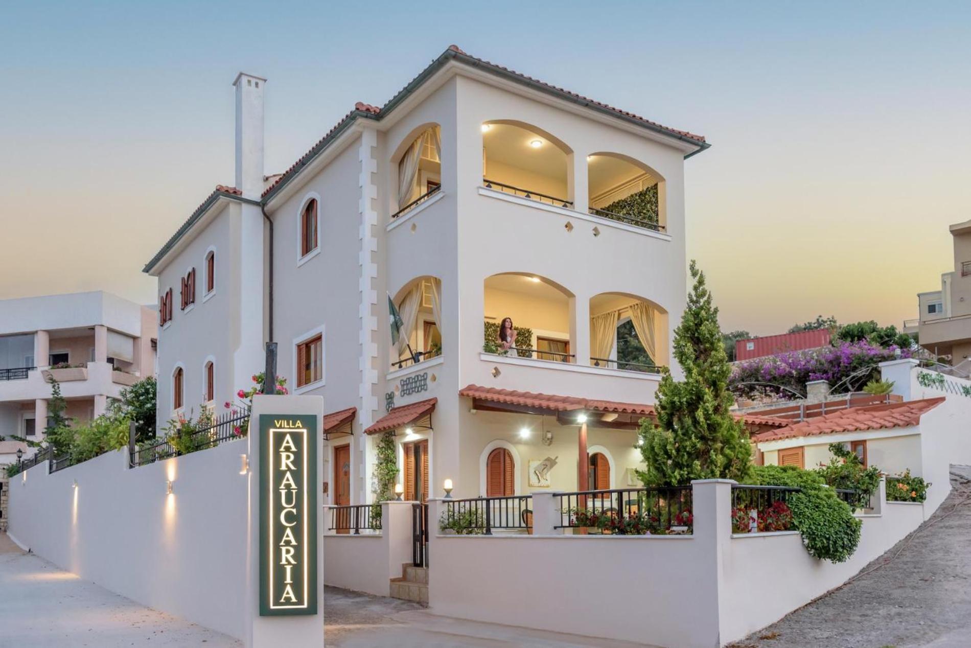 Villa Araucaria - Private Pool, Jacuzzi, Sea View Ретимно Екстериор снимка